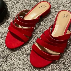 Beautiful red sandals